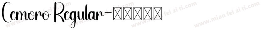 Cemoro Regular字体转换